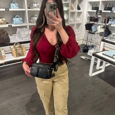 Crossbody Michael Kors Tech Black Negro