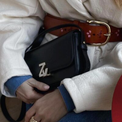 Cartera Zadig et Voltaire ZV Initiale Le Mini Calfs WKAT2005F Noir Trendstore Chile Orignal Envio