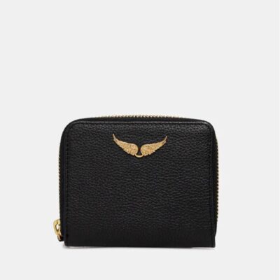 Billetera Mini ZV Negro Zadig & Voltaire Negro Dorado