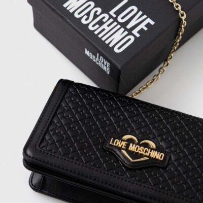 Cartera Mujer Love Moschino Clutch Negro