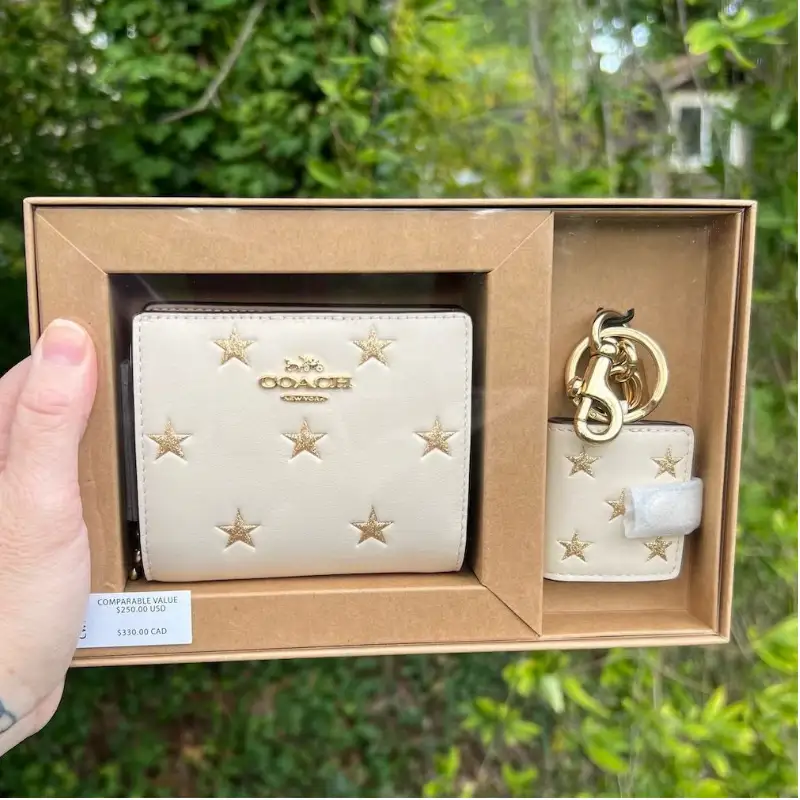 Set de Regalo Coach – billetera + llavero album fotos – Edicion limitada