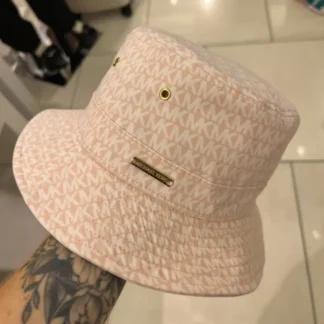 GORRO BUCKET MICHAEL KORS SOMBRERO MONOGRAMA ROSA