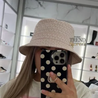 GORRO BUCKET MICHAEL KORS SOMBRERO MONOGRAMA ROSA