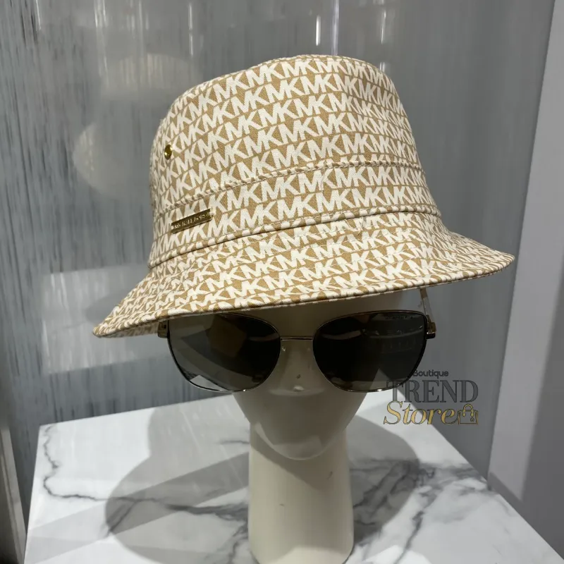 GORRO BUCKET MICHAEL KORS VAINILLA MONOGRAMA