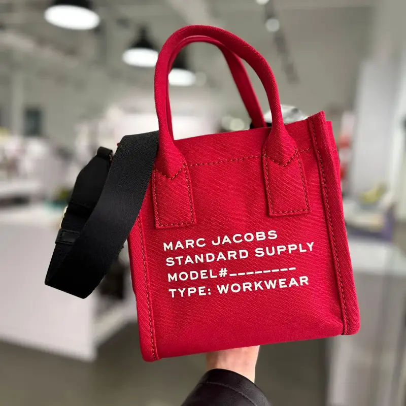 TOTE WORKWEAR MARC JACOBS - LIPSTICK ROJO SMALL