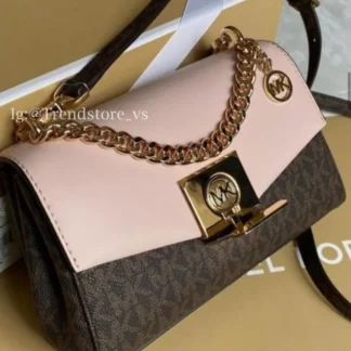 CROSSBODY MICHAEL KORS LITA BICOLOR CAFE ROSA
