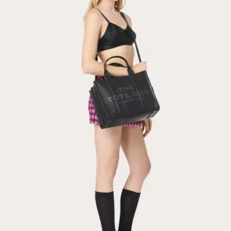 THE TOTE BAG MEDIUM CUEROMARC JACOBS – BLACK