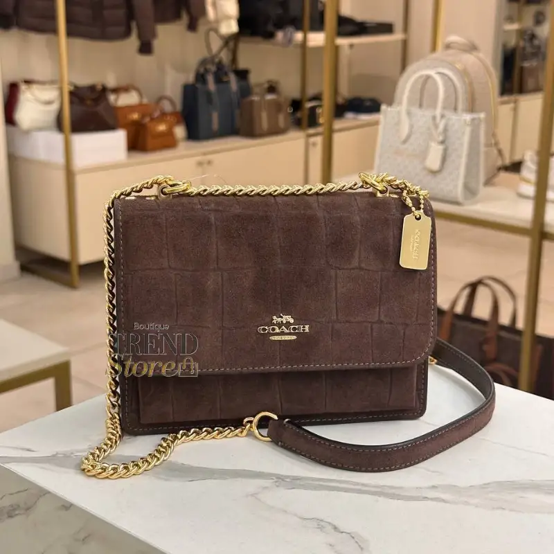 CARTERA COACH MINI KLARE SUEDE CAFE