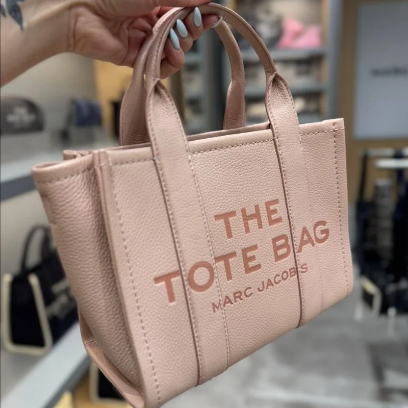THE TOTE BAG MARC JACOBS - CUERO MEDIANO ROSA