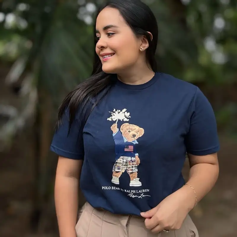 POLERA MUJER POLO RALPH LAUREN - POLO BEAR AZUL