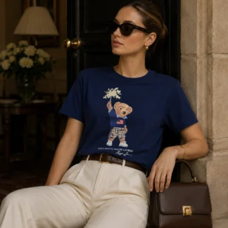 POLERA MUJER POLO RALPH LAUREN - POLO BEAR AZUL