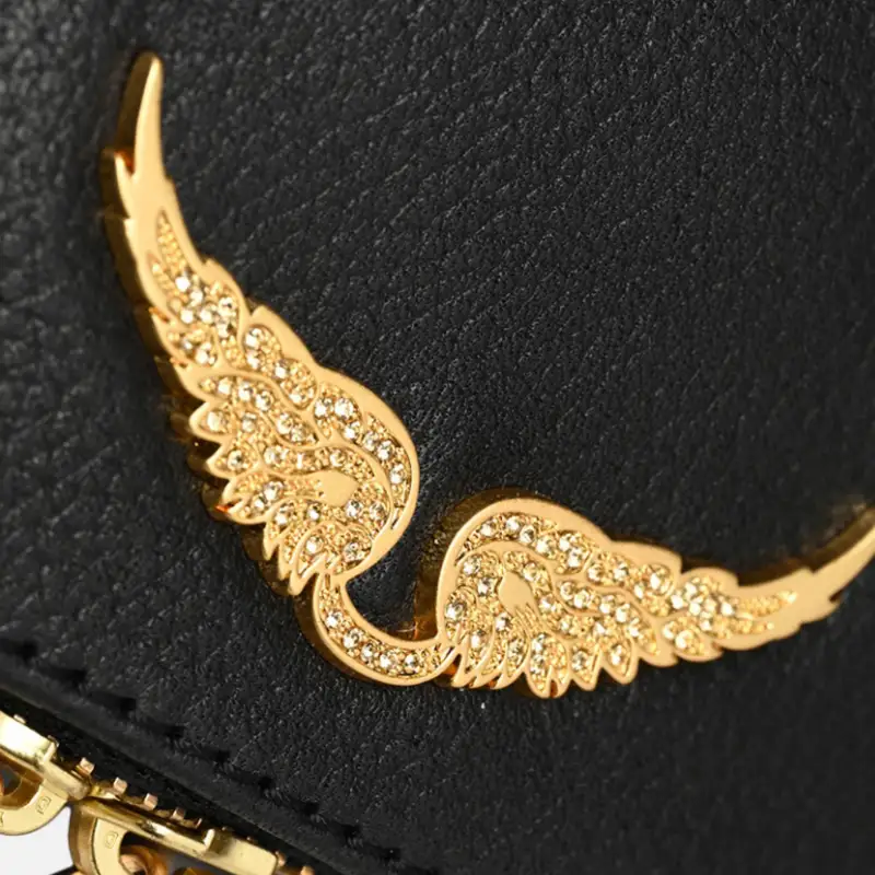 CARTERA ROCK ZADIG & VOLTAIRE NEGRO DORADO