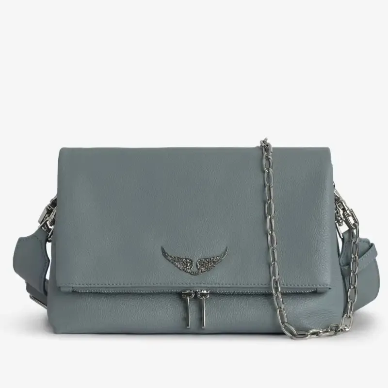 CARTERA  ZADIG & VOLTAIRE - ROCKY LEATHER SWING - BREEZE