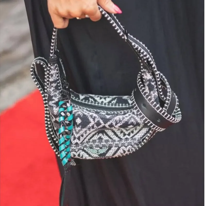 CROSSBODY ZADIG & VOLTAIRE - LE CECILIA XS FOLK JACQUARD