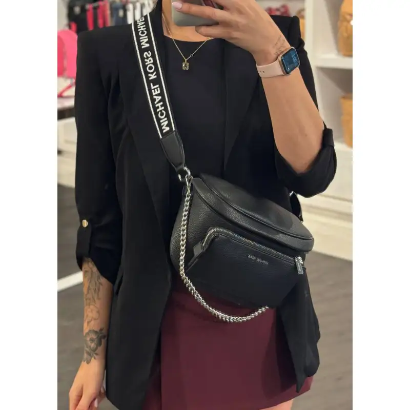 RIÑONERA MICHAEL KORS SLATER NEGRO