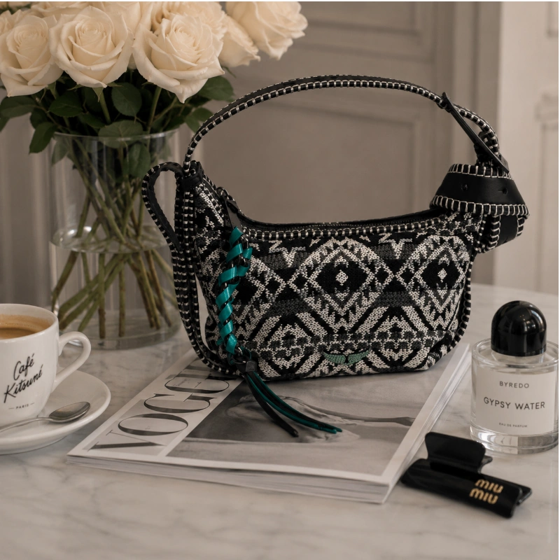 CROSSBODY ZADIG & VOLTAIRE - LE CECILIA XS FOLK JACQUARD