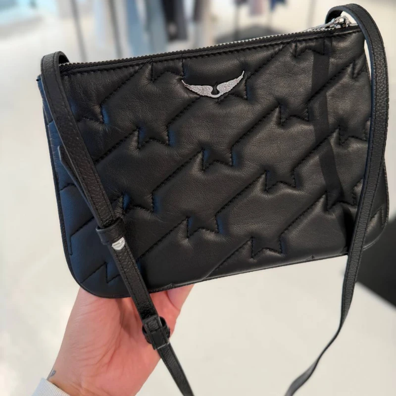 CROSSBODY ZADIG & VOLTAIRE - STELLA QUILT NEGRO