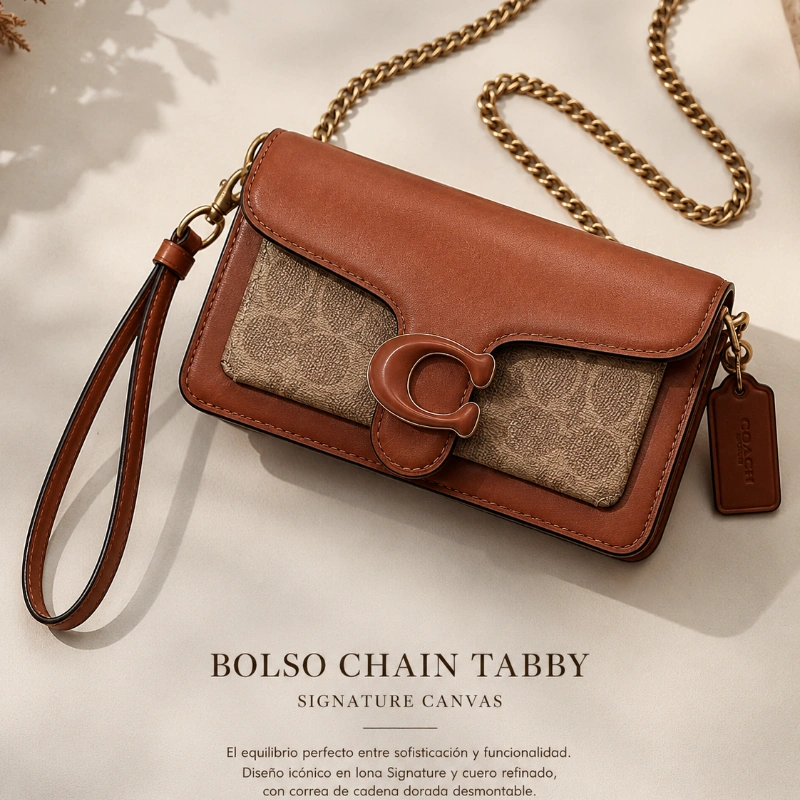 CARTERA TABBY COACH WRISTLET Signature Canvas