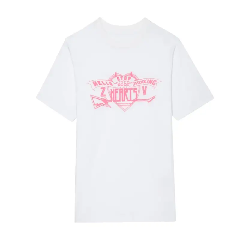 POLERA MUJER ZADIG & VOLTAIRE BLANCO ROSA