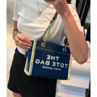 THE TOTE BAG SMALL MARC JACOBS – CHAIN TOTE BAG DENIM