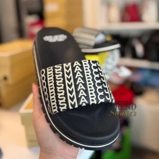 SANDALIAS MARC JACOBS THE SLIDE BLACK WHITE