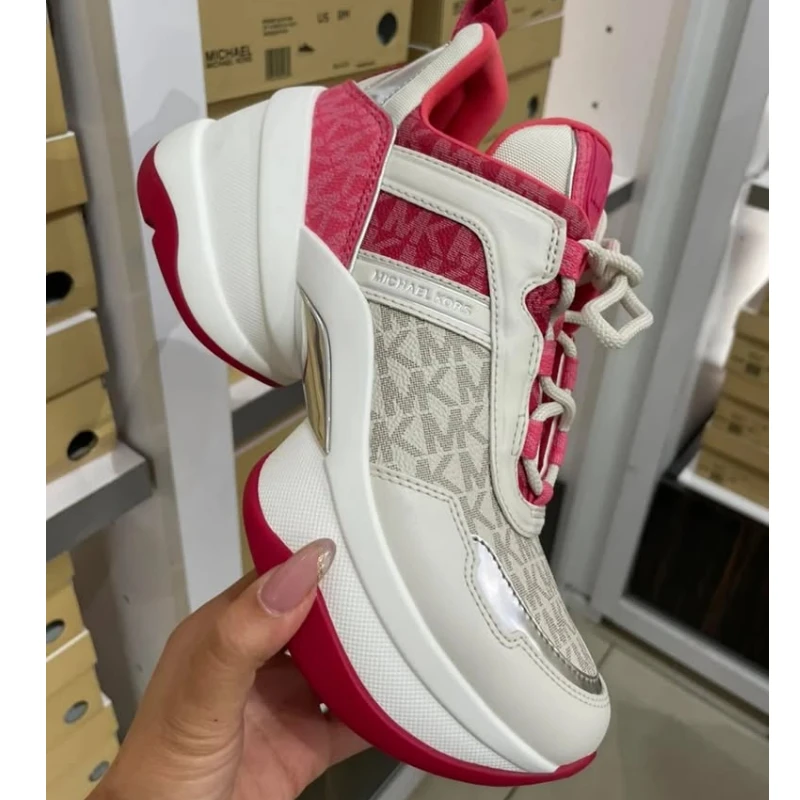 ZAPATILLAS MICHAEL KORS OLYMPIA TRAINER BRT RED MLTI