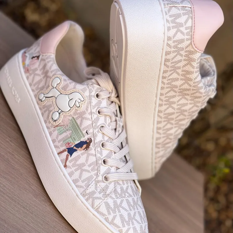 ZAPATILLAS MICHAEL KORS POPPY LACE UP VANILLA