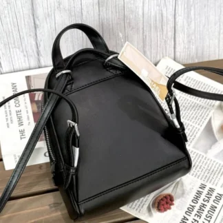 MOCHILA MICHAEL KORS - RHEA CONVERTIBLE CUERO NEGRO