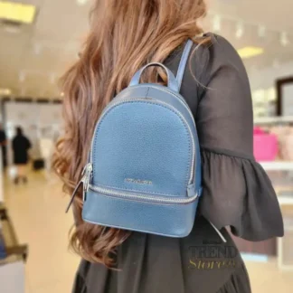 MOCHILA MICHAEL KORS - RHEA CONVERTIBLE CUERO AZUL