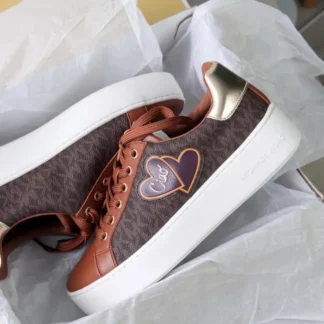 ZAPATILLAS MICHAEL KORS POPPY LACE UP BROWN - CIAO