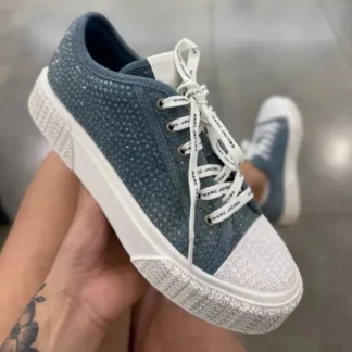 ZAPATILLAS MARC JACOBS THE SNEAKER LIGHT BLUE CRYSTAL