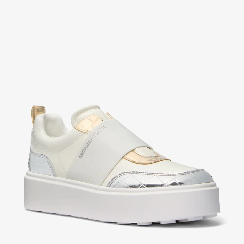 ZAPATILLAS MICHAEL KORS ROMEY SLIP ON SILVER
