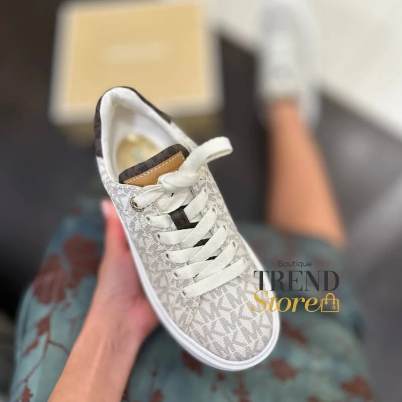 ZAPATILLAS MICHAEL KORS ROMEY LACE UP VANILLA