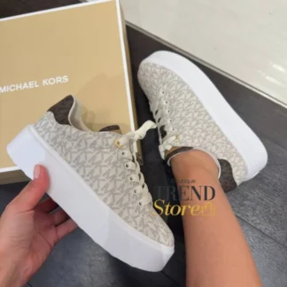 ZAPATILLAS MICHAEL KORS ROMEY LACE UP VANILLA