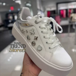 ZAPATILLAS MICHAEL KORS ROMEY LACE UP SILVER