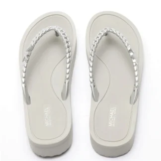 SANDALIAS MICHAEL KORS ZAZA FLIP FLOP SILVER
