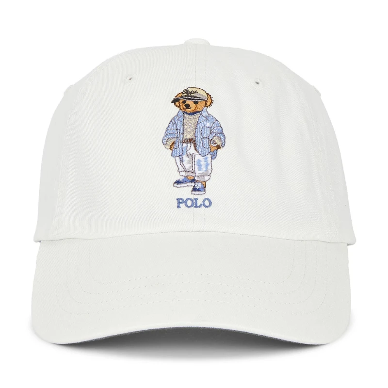 GORRO / SOMBRERO POLO RALPH LAUREN LINEA POLO BEAR - BLANCO