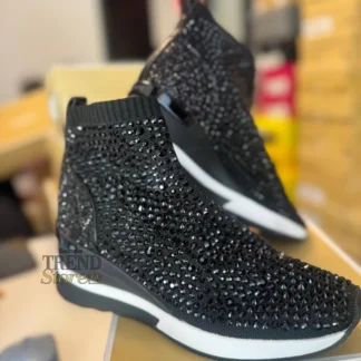 ZAPATILLAS MICHAEL KORS - SKYLER BOOTIE CRISTALES BLACK - MUJER