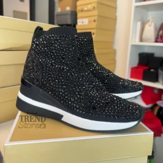 ZAPATILLAS MICHAEL KORS - SKYLER BOOTIE CRISTALES BLACK - MUJER