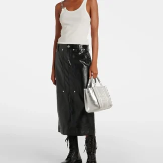 THE TOTE BAG CUERO - MARC JACOBS - SILVER