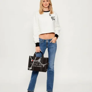 THE TOTE BAG MARC JACOBS •MEDIUM TROMPE L'OEl CHARM