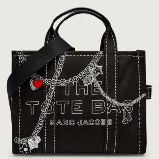 THE TOTE BAG MARC JACOBS •MEDIUM TROMPE L'OEl CHARM