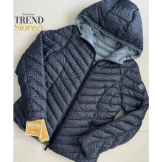 CHAQUETA MICHAEL KORS - REVERSIBLE MONOGRAMA - AZUL