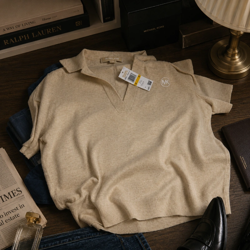 POLERA MICHAEL KORS POLO TONO BEIGE