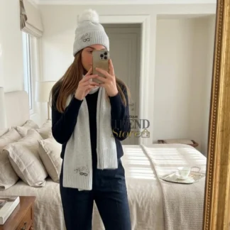 SET KARL LAGERFELD PARIS - BUFANDA + GORRO
