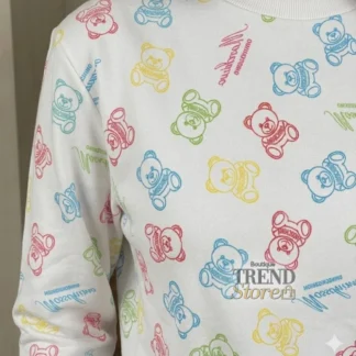 POLERON MOSCHINO - MUJER BLANCO BEAR COLORES