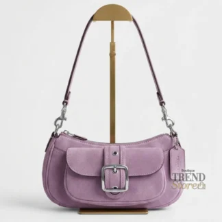 CARTERA COACH ASHTON - gamuza light violet