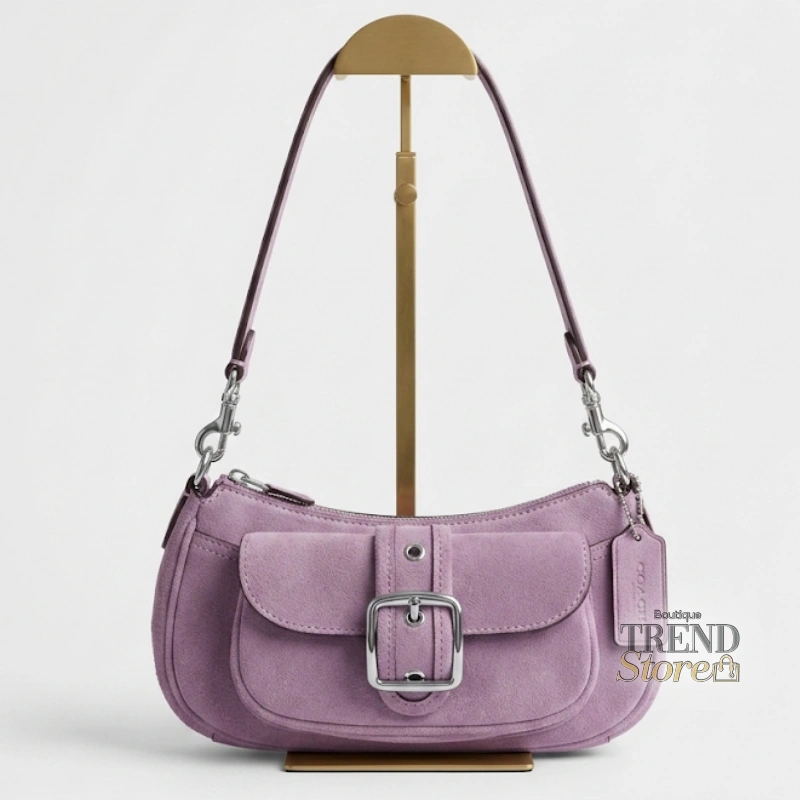 CARTERA COACH ASHTON - gamuza light violet