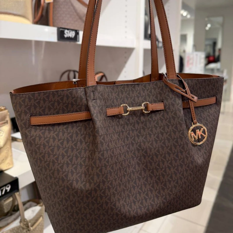 CARTERA MICHAEL KORS CARSON TOTE LARGE - CAFE MONOGRAMA