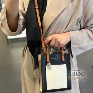 THE TOTE BAG MINI TOTE GRIND SATCHEL SMOKED ALMOND MULTI